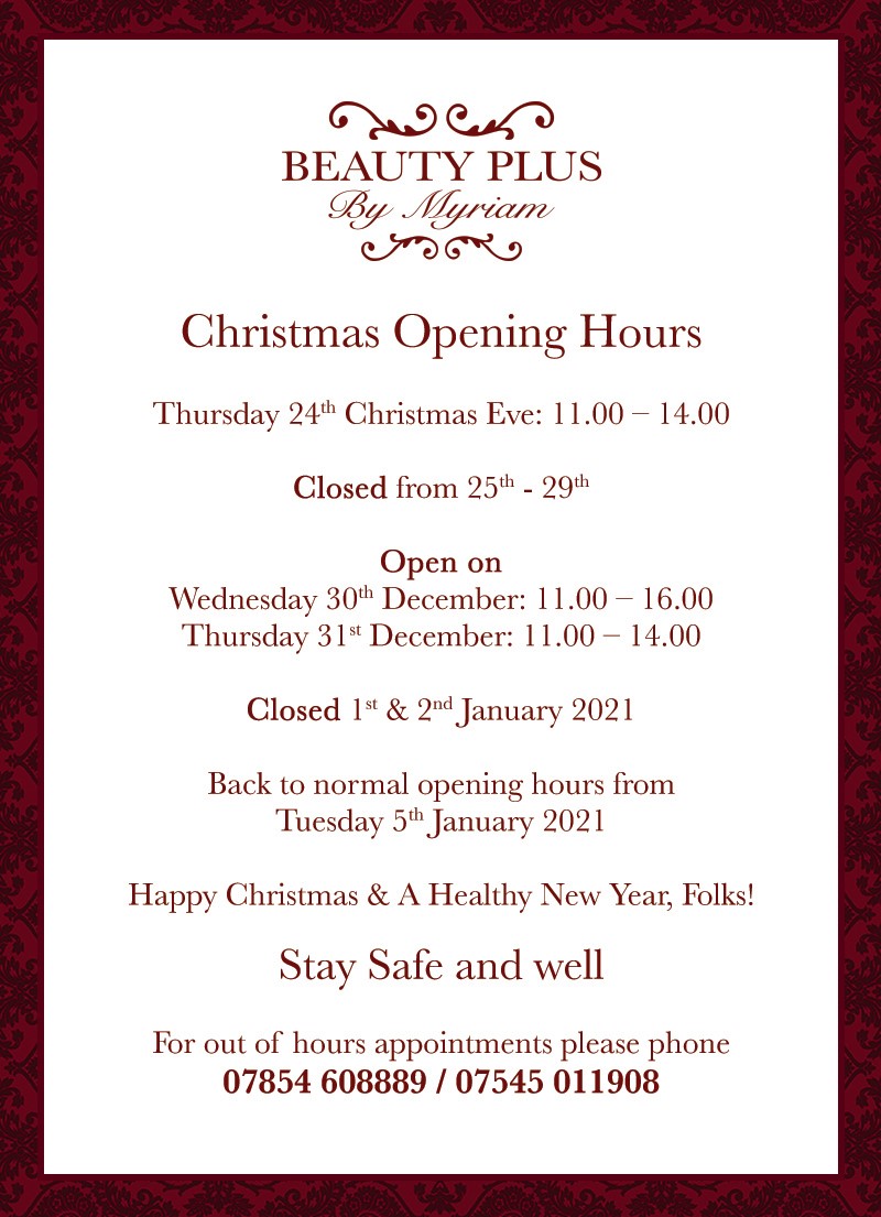 opening hours christmas facebook 2020